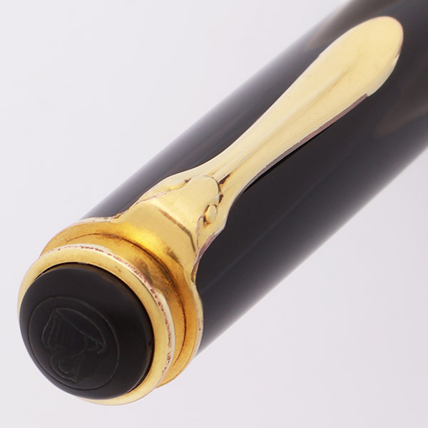 Pelikan 400/M400 Fountain Pen - Black, Piston Filler, 14c F Nib